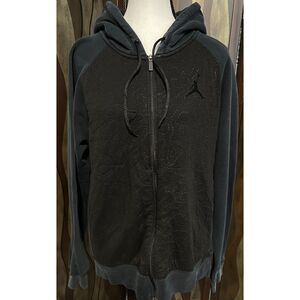 Nike Jordan Retro 3 Black Cat full zip hoodie. Size M.